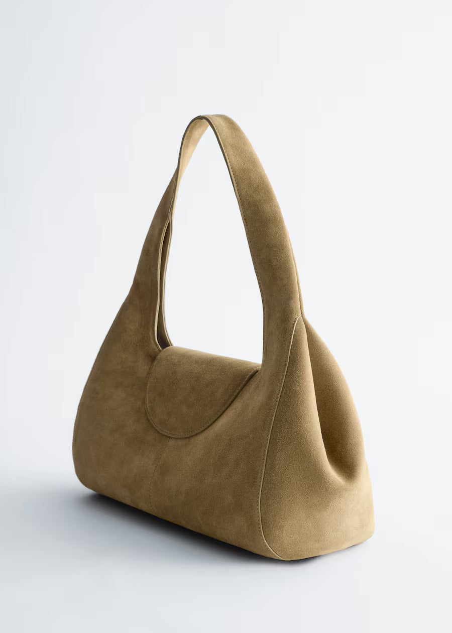 Curved single-shoulder underarm bag