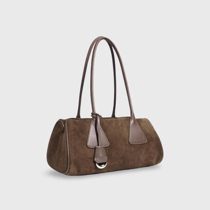 Premium genuine suede shoulder bag