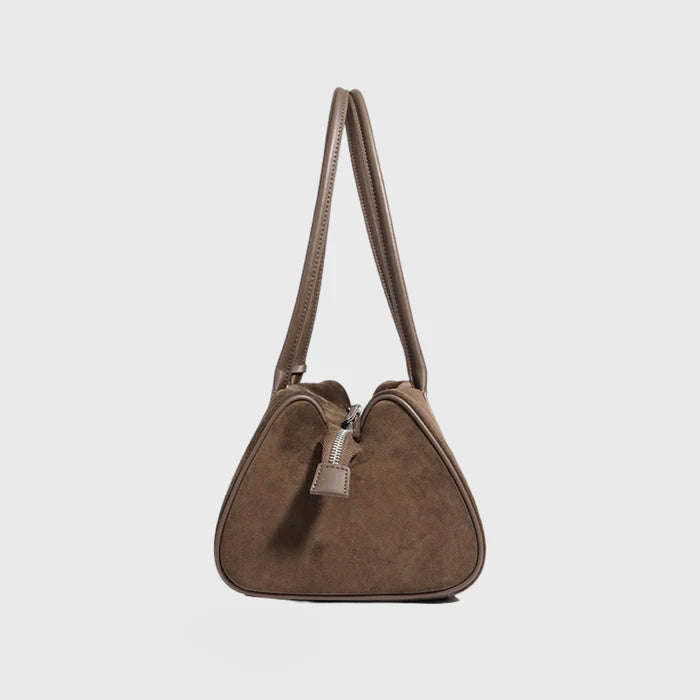 Premium genuine suede shoulder bag