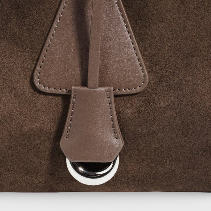 Premium genuine suede shoulder bag