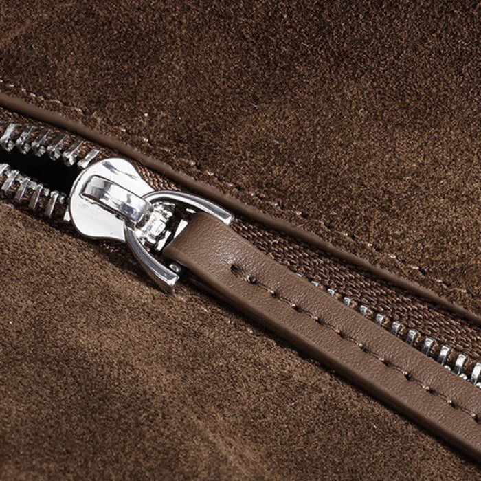 Premium genuine suede shoulder bag