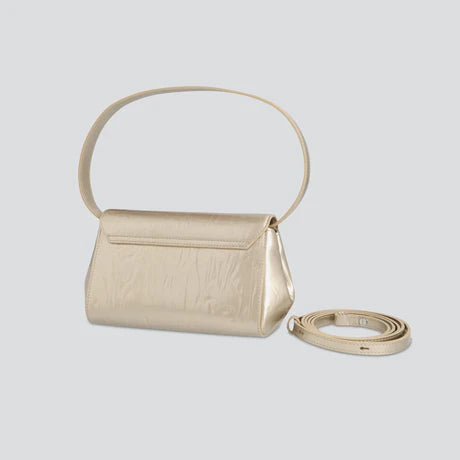 Soft envelope clutch with crocodile-effect texture