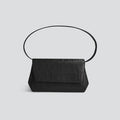 Soft envelope clutch with crocodile-effect texture