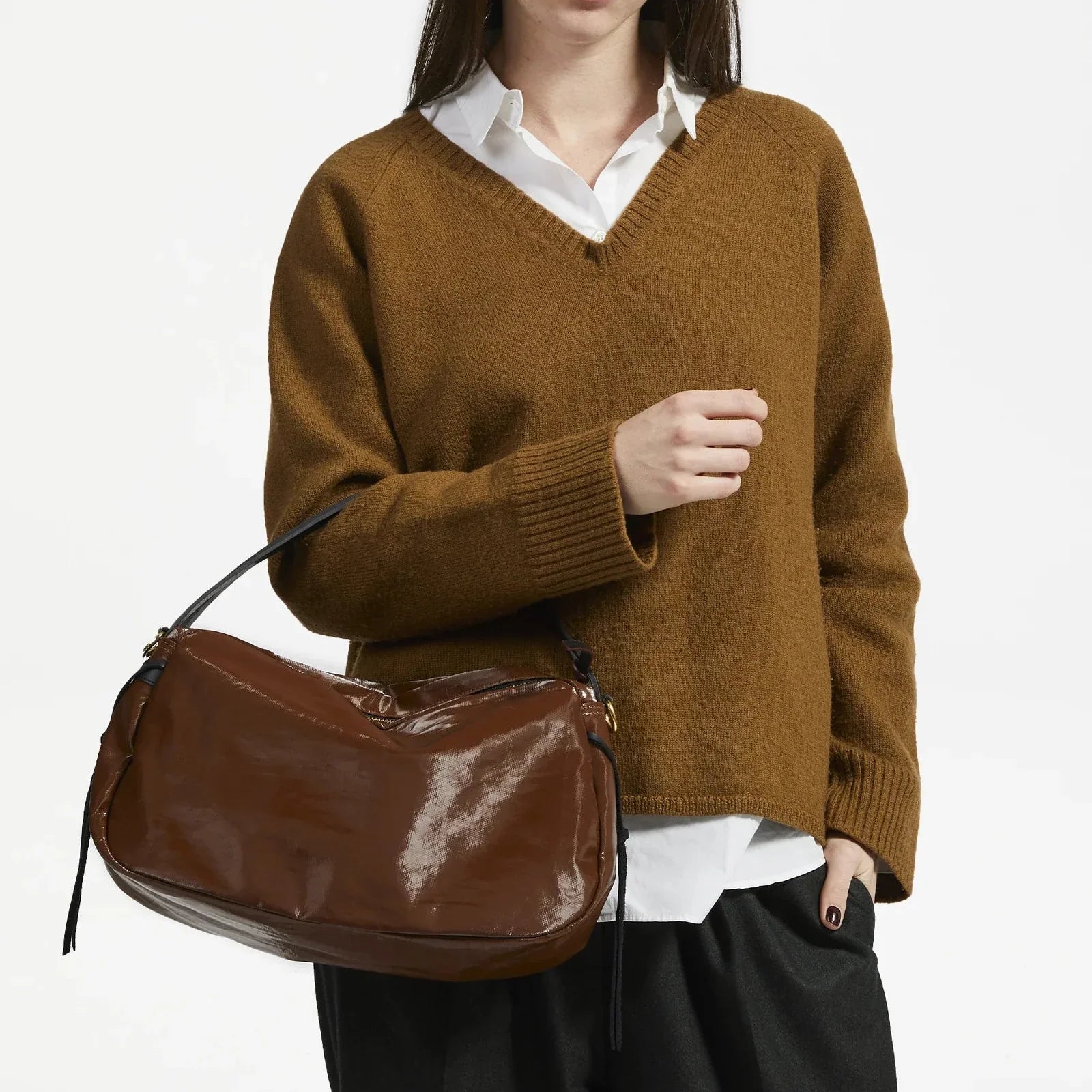 Linen bowling bag