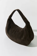 Large suede underarm bag