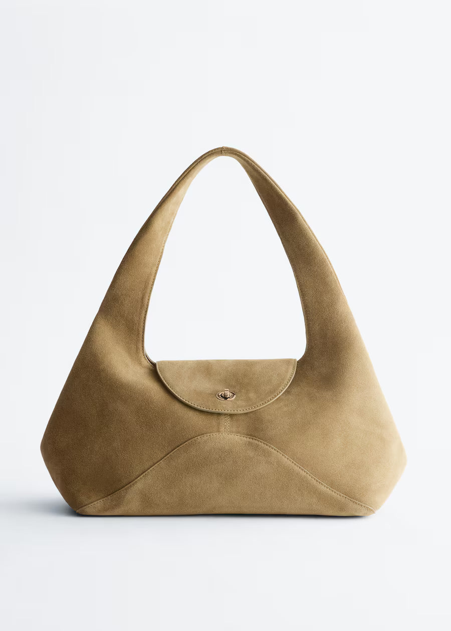 Curved single-shoulder underarm bag