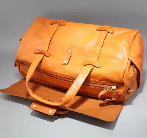Men's Genuine Leather Travel Bag (Handheld/Crossbody)
