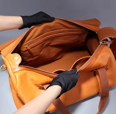 Men's Genuine Leather Travel Bag (Handheld/Crossbody)