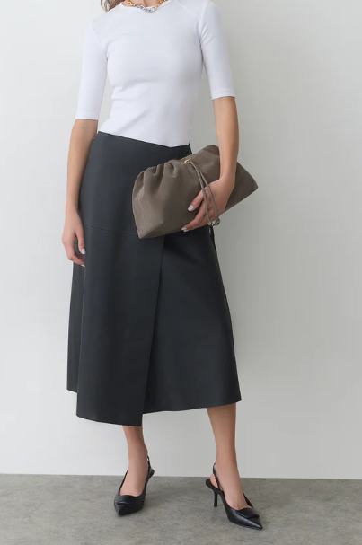 Suede shoulder bag